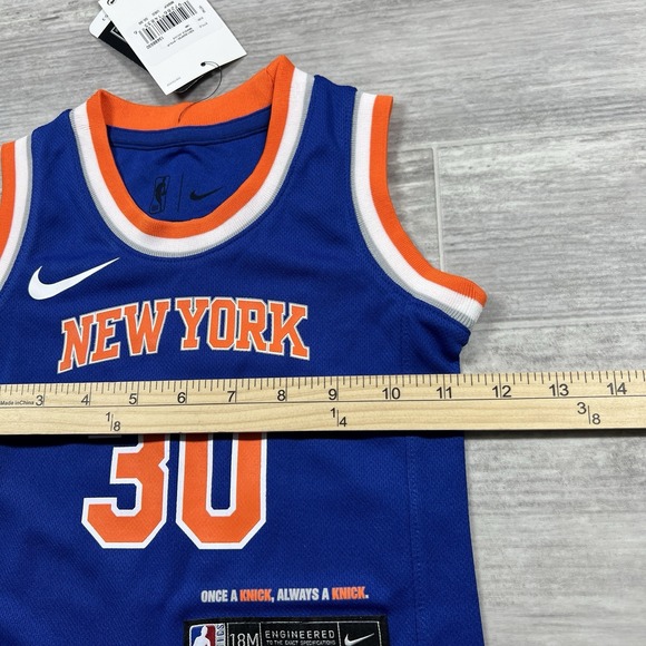 Nike Julius Randle New York Knicks #30 NBA Basketball Jersey Blue Size 18M NWT - Picture 5 of 6